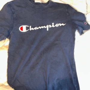 Champion navy blue t shirt